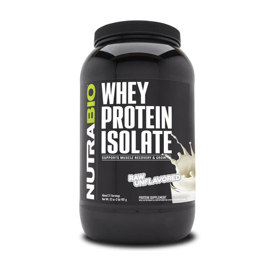 Nutrabio Whey Protein Isolate Raw Unflavored 2lb