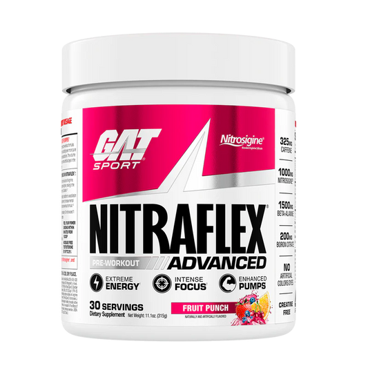 GAT SPORT Nitraflex Advanced Pre Workout Fruit Punch