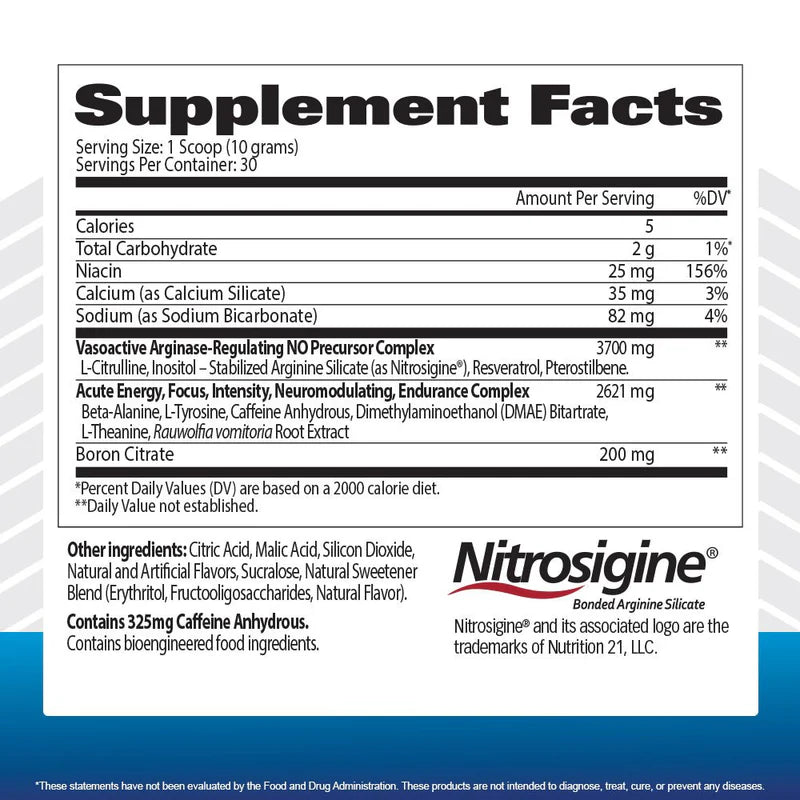 GAT SPORT Nitraflex Advanced Pre Workout Blue Raspberry