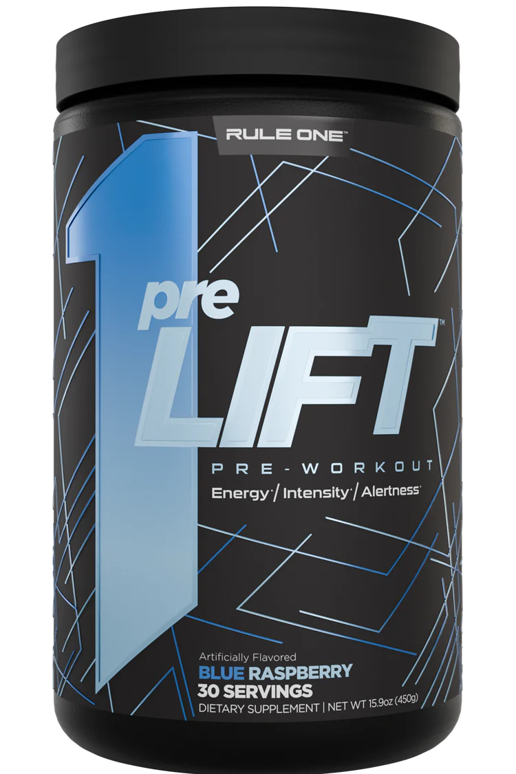 Rule 1.clear Raspberry Rule 1 Pre Lift Pre Workout Blue Raspberry – Frontier Nutrition Co