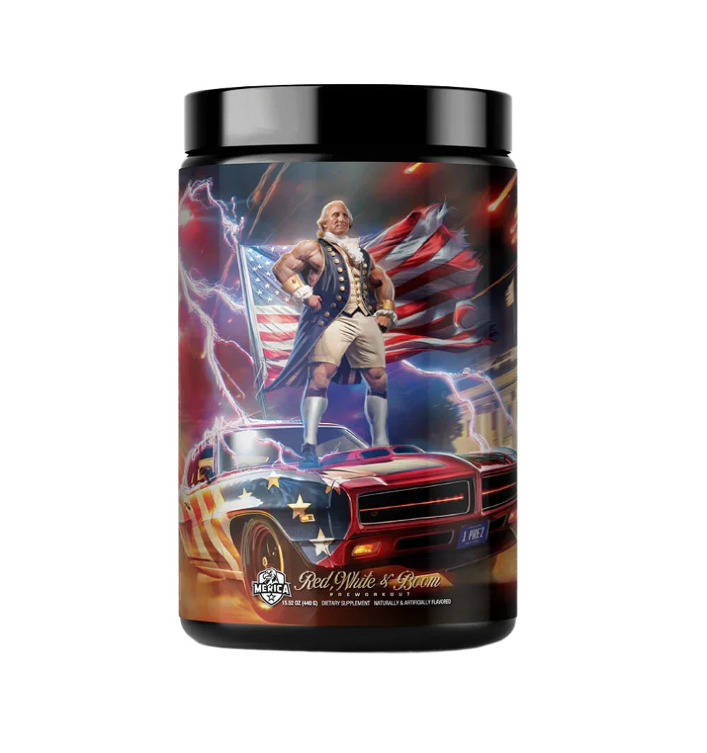 Merica Labz Pre Workout Red White & Boom Cherry Bootlegger