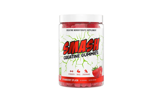 SMASH creatine gummies Strawberry Splash