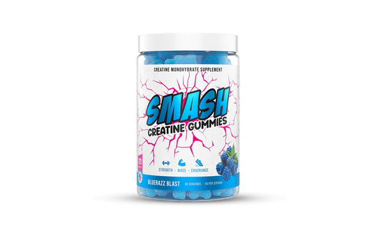 SMASH creatine gummies Bluerazz Blast