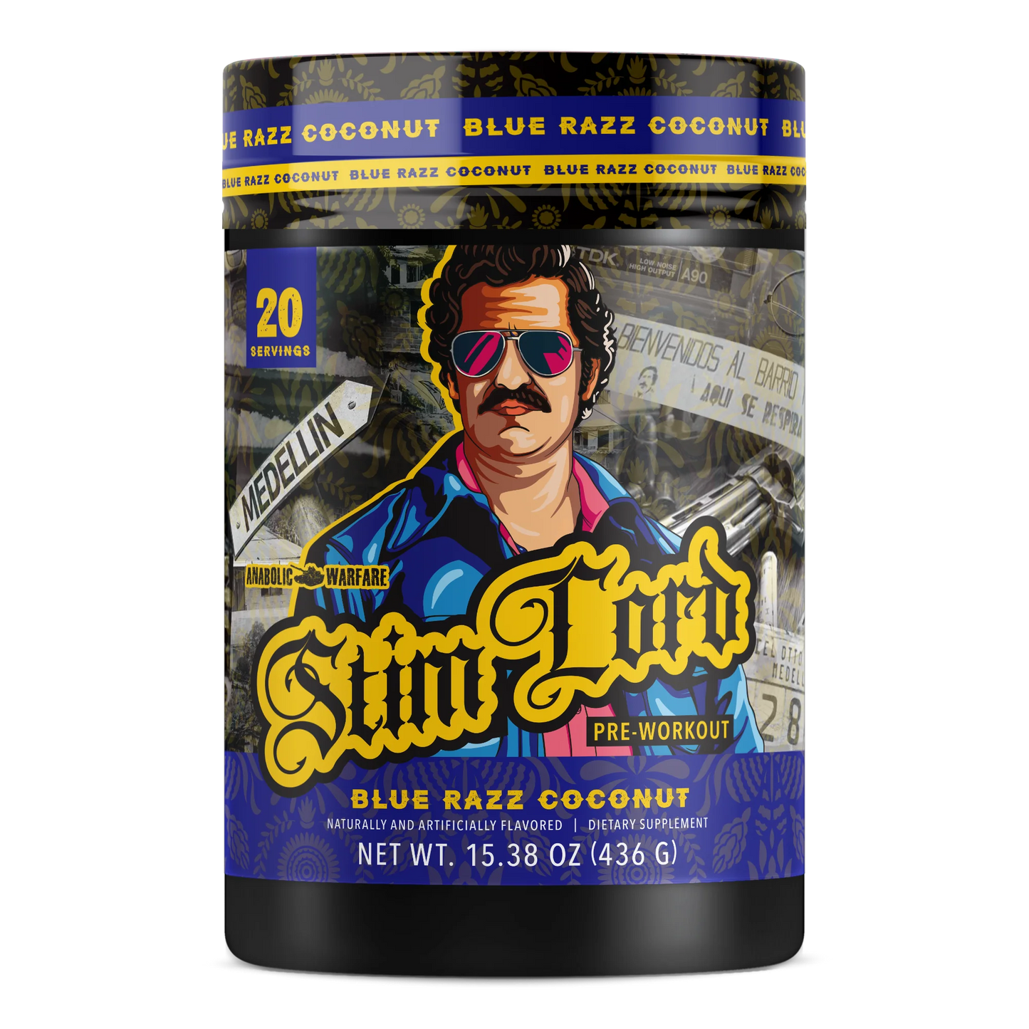 Anabolic Warfare Stim Lord Pre Blue Razz Coconut
