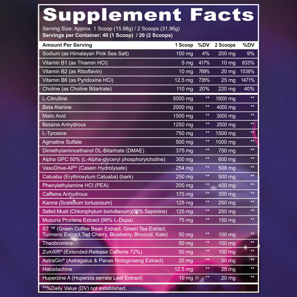 Black Magic Panda Savage Pre Workout Grape Cooler