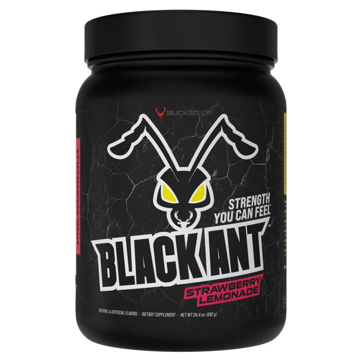 Bucked up Black Ant Pre Workout Strawberry Lemonade