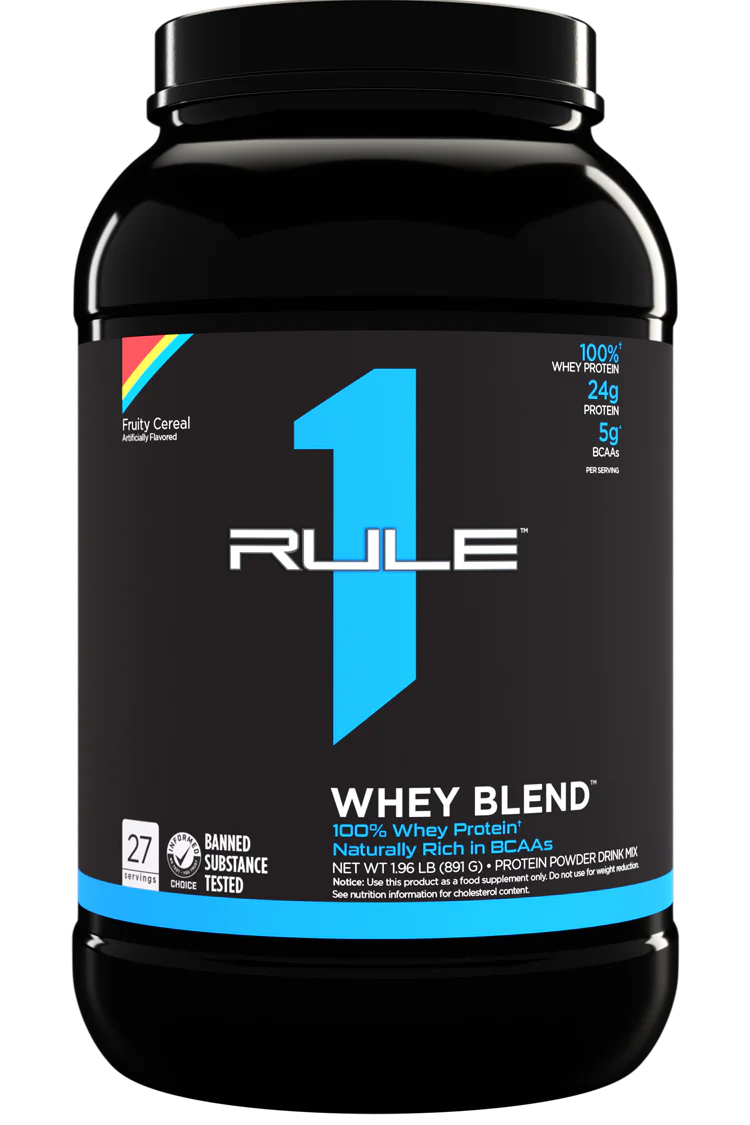 Rule 1 Whey Blend Protein 2lb Fruity Cereal