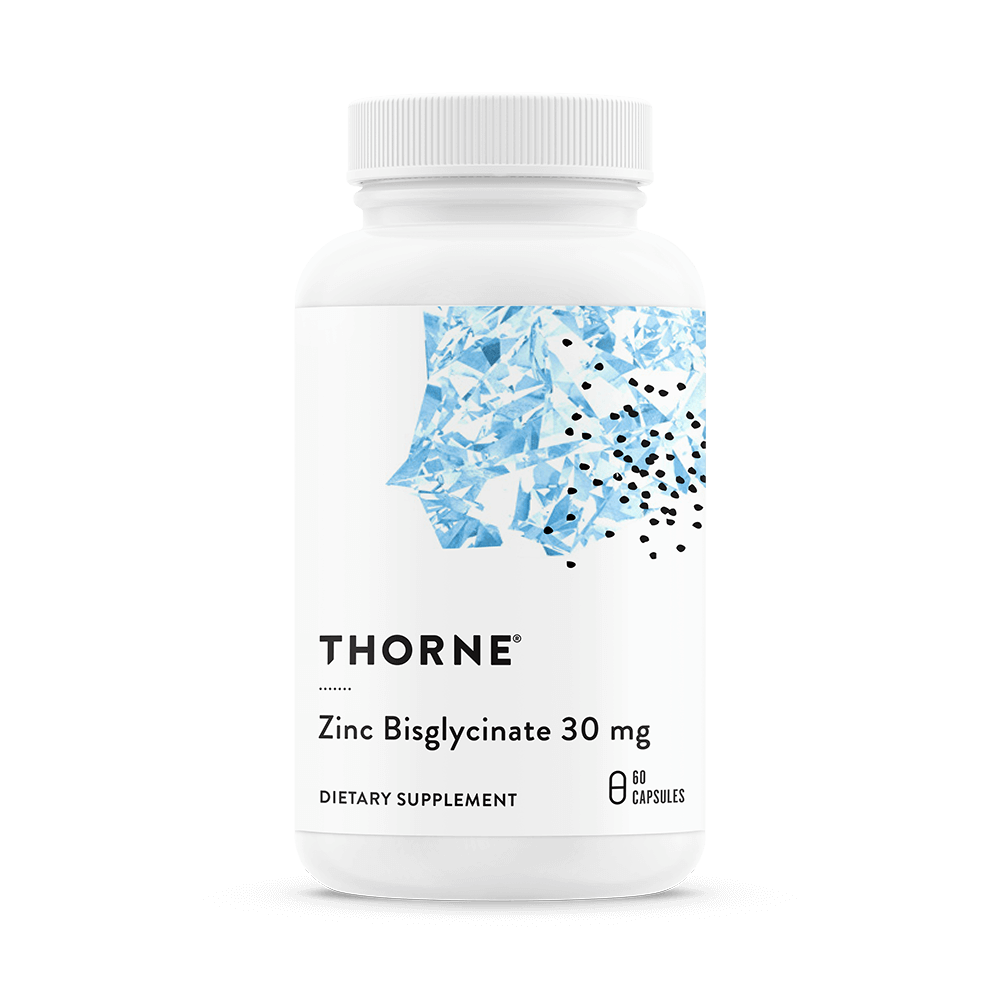 Thorne Zinc Bisglycinate 30mg 60ct