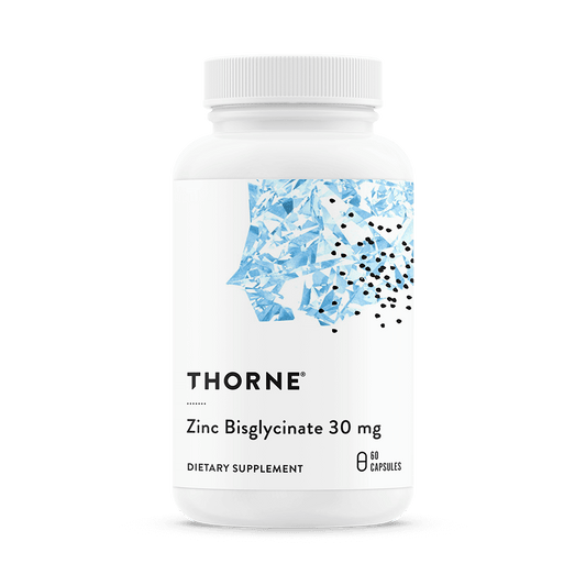 Thorne Zinc Bisglycinate 30mg 60ct